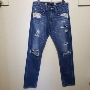 AG piper slouchy distressed jeans
